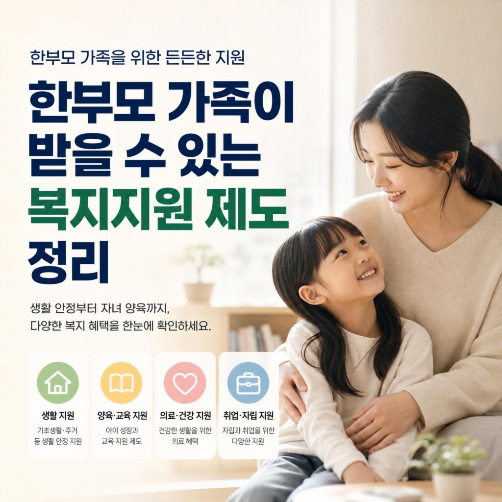 한부모가족 복지지원 제도 썸네일