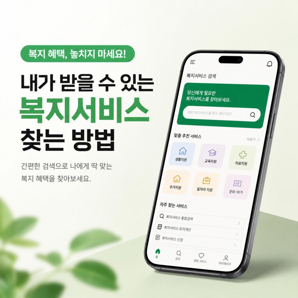 복지서비스 찾는 방법 썸네일