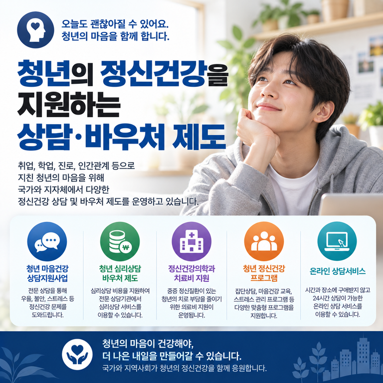 청년 마음건강 상담 안내 포스터 썸네일